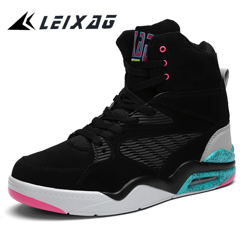 

Уличные мужские баскетбольные кроссовки LEIXAG с воздушной подушкой, мужские яркие теплые плюшевые кроссовки, мужская обувь Jordan