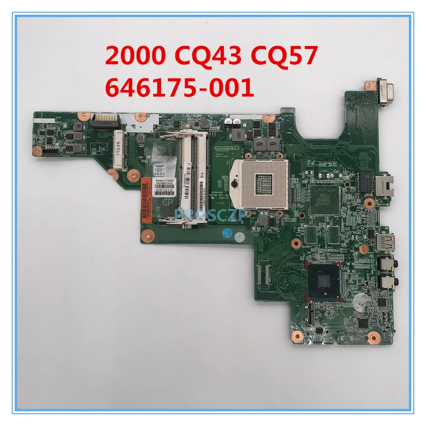 Высокое качество для 2000 CQ43 CQ57 материнская плата ноутбука 646175 001 501 601 01015NH00 J09 G 100%