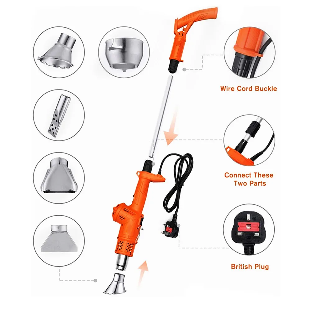 3 In 1 Tools Multifunctional For Garden Electric Grass Burner Easy Use Outdoor Patio Lawn Long Arm Killer Driveway Remover
3 In 1 Tools Multifunctional For Garden Electric Grass Burner Easy Use Outdoor Patio Lawn Long Arm Killer Driveway Remover