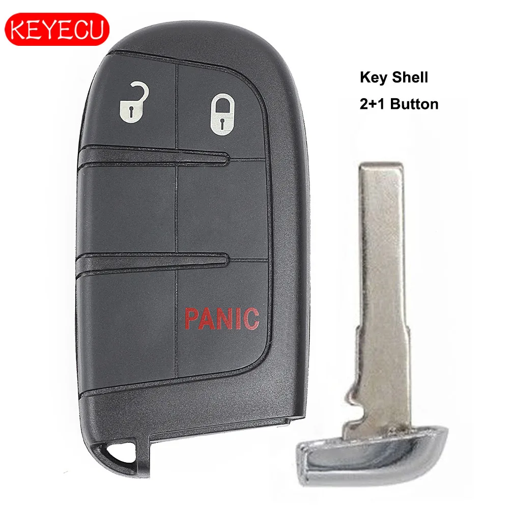 Корпус смарт-ключа Keyecu 2 + 1B для Jeep Compass Renegade 2016- 2018 - FCC: M3N-40821302 
Корпус смарт-ключа Keyecu 2 + 1B для Jeep Compass Renegade 2016- 2018 - FCC: M3N-40821302
