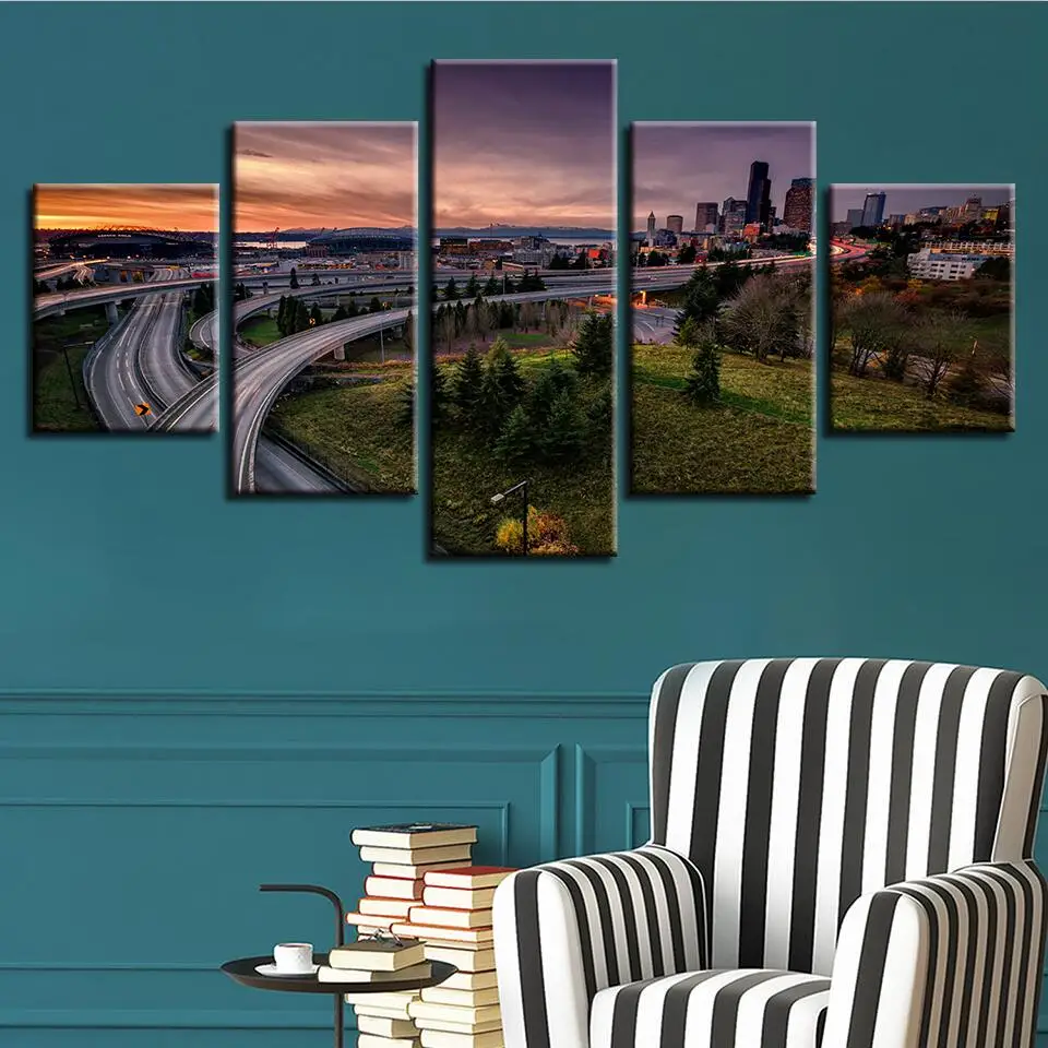HD Printed Modern Canvas Home Decor Living Room Frame 5 Piece City Building Scenery Picture Calligraphy Painting Wall Art Poster
HD Printed Modern Canvas Home Decor Living Room Frame 5 Piece City Building Scenery Picture Calligraphy Painting Wall Art Poster