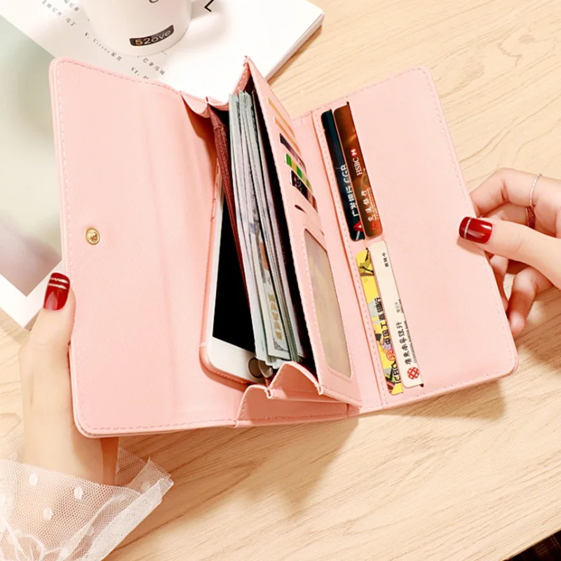Fresh Wallet Women Mobile Phone Bag Brand Large Female Card Purses PU Leather Long Womens Wallets Ladies card holder purse
Fresh Wallet Women Mobile Phone Bag Brand Large Female Card Purses PU Leather Long Womens Wallets Ladies card holder purse