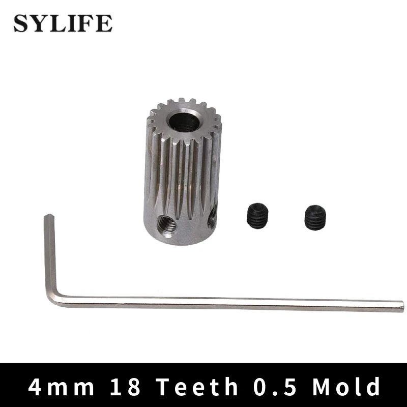 10x18mm Stainless Steel 18 Teeth 0.5 Mold Motor Metal Gear Wheel 4mm Hole Dia Fit for DIY Small Drilling Machine | Обустройство дома