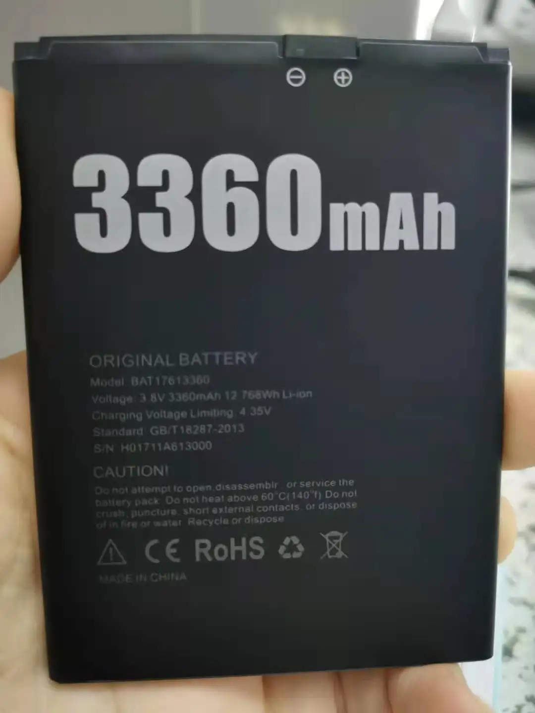 New Mobile phone battery DOOGEE BAT17613360 X30 battery X30 3360mAh High capacit Original battery DOOGEE Mobile Accessories
New Mobile phone battery DOOGEE BAT17613360 X30 battery X30 3360mAh High capacit Original battery DOOGEE Mobile Accessories