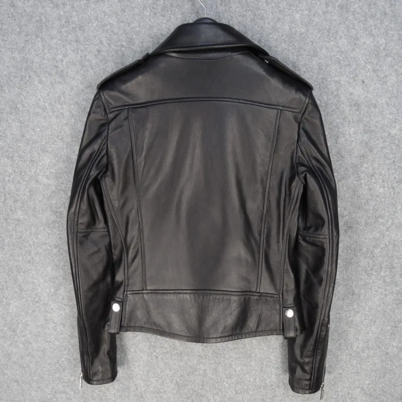 Women Top Quality Short Motorcycle Genuine Leather Jacket Plus Size Punk Slim Fit Sheepskin Coat Casual Streetwear Rock Jacket
Women Top Quality Short Motorcycle Genuine Leather Jacket Plus Size Punk Slim Fit Sheepskin Coat Casual Streetwear Rock Jacket