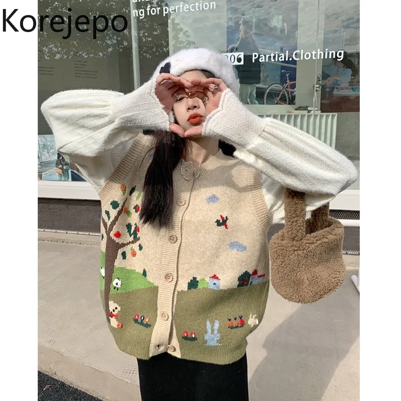 Свитер кореjepo, жилет, зима 2021, Детский кардиган с трехмерной вышивкой, складной Свободный Вязаный топ без рукавов для женщин
Свитер кореjepo, жилет, зима 2021, Детский кардиган с трехмерной вышивкой, складной Свободный Вязаный топ без рукавов для женщин