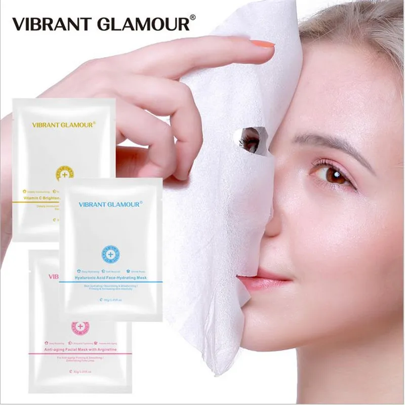 VIBRANT GLAMOUR Hyaluronic Acid Six Peptides Vitamin C Mask Moisturizing Whitening Anti-Aging Nourish Firming Plant Skin Care
VIBRANT GLAMOUR Hyaluronic Acid Six Peptides Vitamin C Mask Moisturizing Whitening Anti-Aging Nourish Firming Plant Skin Care