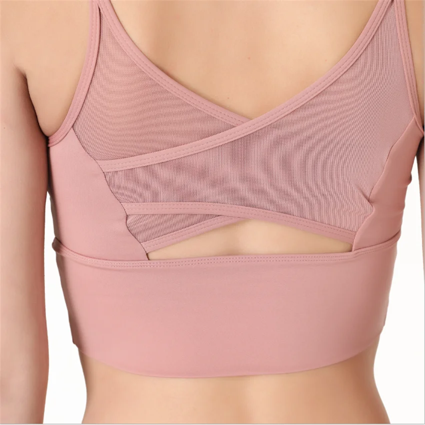 2020 solid color thin shoulder straps cross beautiful back sports underwear yoga wear women's backless mesh fitness bra DS60
2020 solid color thin shoulder straps cross beautiful back sports underwear yoga wear women's backless mesh fitness bra DS60