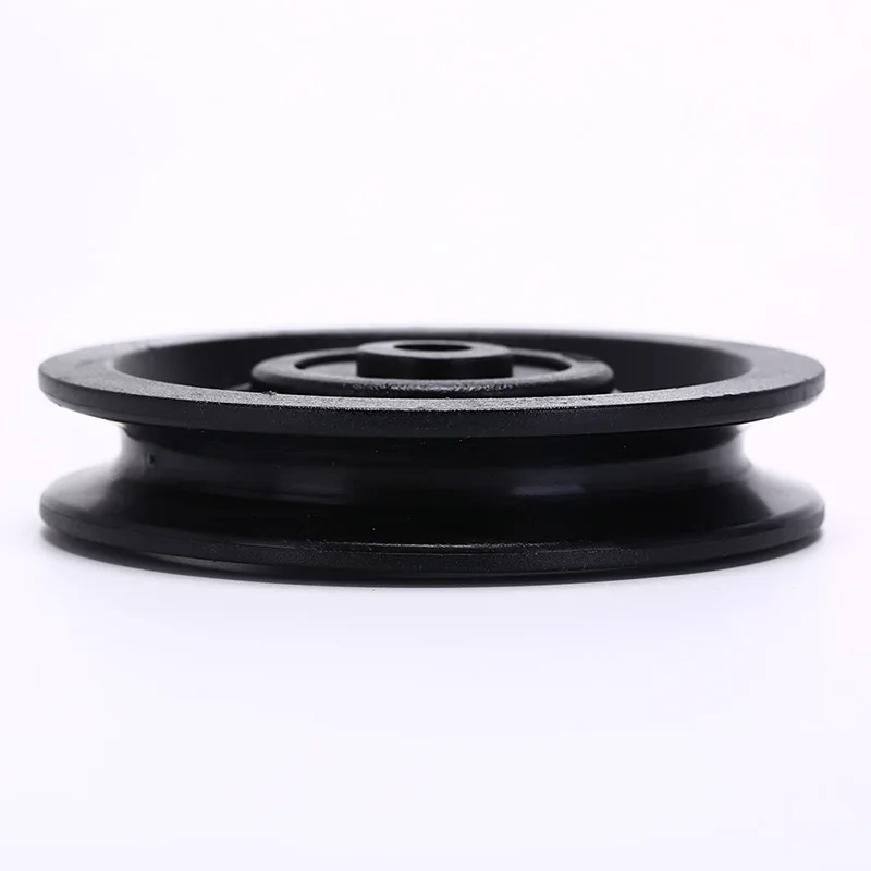 Black Bearing Pulley Wheel Cable Gym Equipment Part Wearproof 100mm 1pc 
Black Bearing Pulley Wheel Cable Gym Equipment Part Wearproof 100mm 1pc