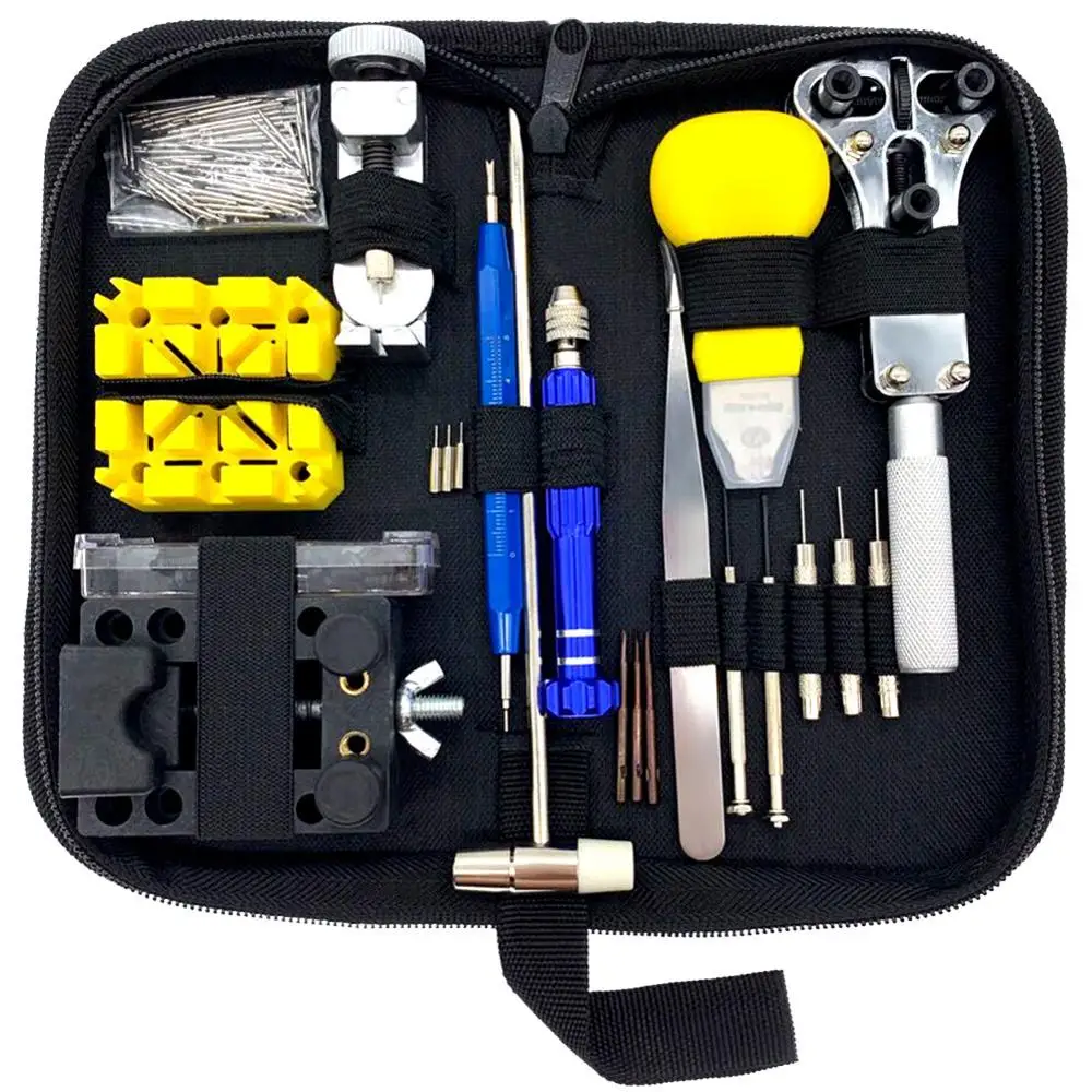 148Pcs Watch Repair Tools Watch Link Pin Remover Case Opener Spring Bar Pry Screwdriver Clock Watch Repair Tool Kit
148Pcs Watch Repair Tools Watch Link Pin Remover Case Opener Spring Bar Pry Screwdriver Clock Watch Repair Tool Kit