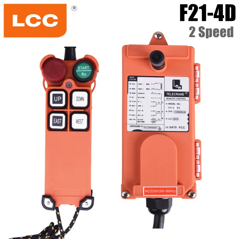 2 Speed Industrial Remote Control Wireless Remote Control Transmitter Crane Lift IP65 Waterproof And Dustproof F21-4D
2 Speed Industrial Remote Control Wireless Remote Control Transmitter Crane Lift IP65 Waterproof And Dustproof F21-4D
