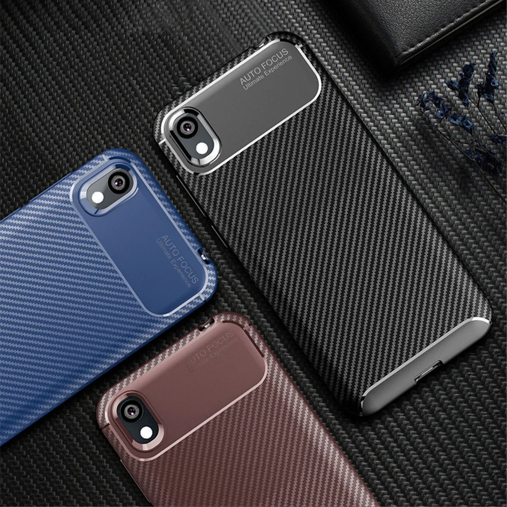 Чехол для huawei Y5 2019 Honor 8 S чехол из углеродного волокна противоударный мягкий