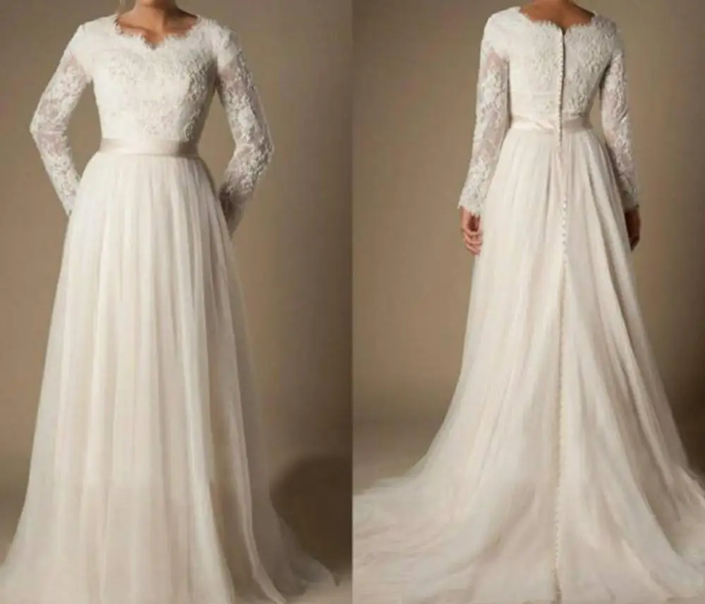 Fsuzwel New Arrival V-Neck Long Sleeve A-Line Wedding Dresses 2020 Luxury Appliques Court Train Princess Wedding Gown
Fsuzwel New Arrival V-Neck Long Sleeve A-Line Wedding Dresses 2020 Luxury Appliques Court Train Princess Wedding Gown