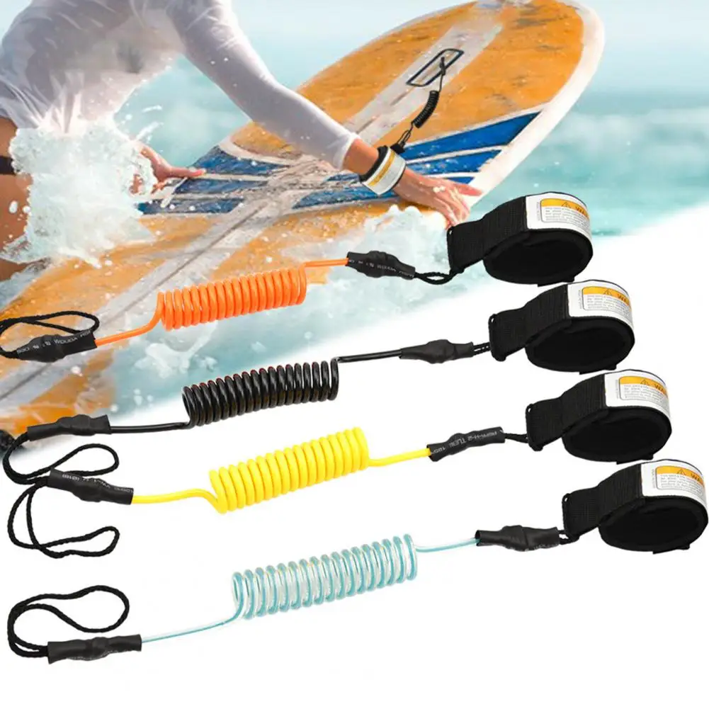 Coiled Surf Leash Strong Elasticity Quick-release Tab Surfing Supplies Coiled Premium Surf Wrist Leash for Sea
Coiled Surf Leash Strong Elasticity Quick-release Tab Surfing Supplies Coiled Premium Surf Wrist Leash for Sea