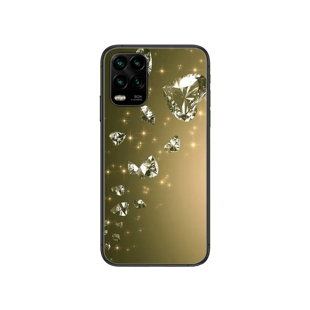 

Luxury gold glittering diamonds Phone Case For XiaoMi Redmi 11lite ultra 9 8A 7A 6 A Pro T 5G K40 Anime Black Cover Silicone Bac
