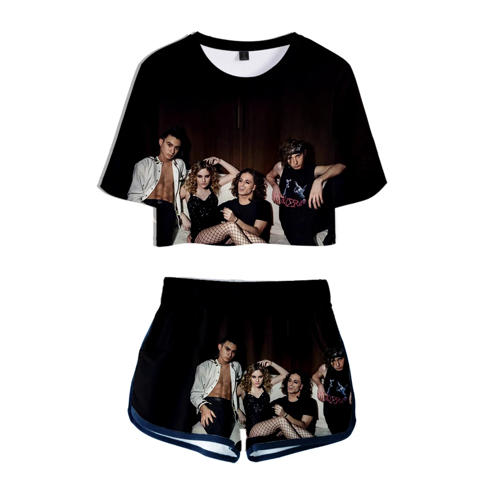 Fashion Ltaly Band Maneskin 3D Summer Unisex Sets Sexy Short Tops+shorts Elastic Waist Suit Fashion Women/Men Two Piece Sets
Fashion Ltaly Band Maneskin 3D Summer Unisex Sets Sexy Short Tops+shorts Elastic Waist Suit Fashion Women/Men Two Piece Sets