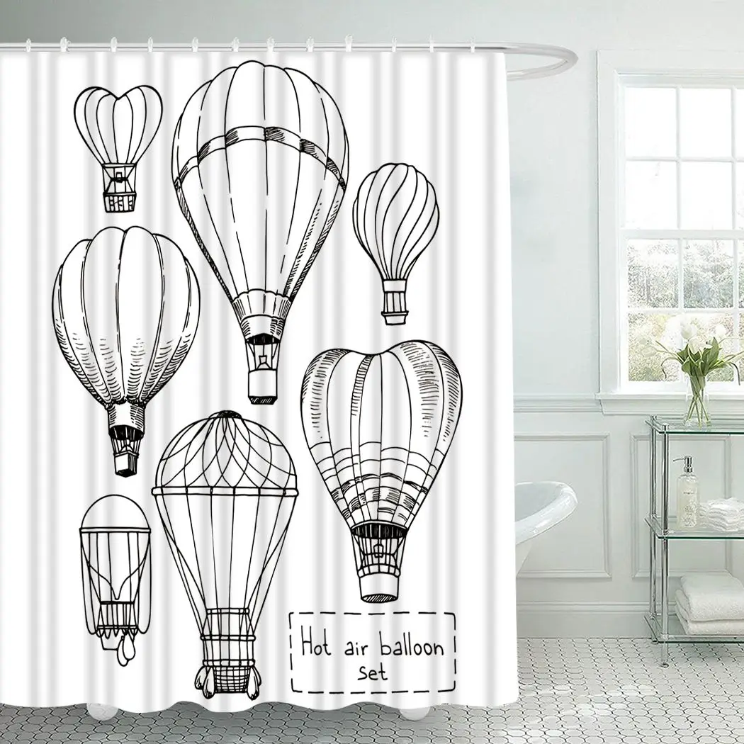 Balloon Shower Curtain With Hooks for Bathroom Hot Air Balloon Waterproof Polyester Bath Shower Curtain Set Home Bathroom Decor
Balloon Shower Curtain With Hooks for Bathroom Hot Air Balloon Waterproof Polyester Bath Shower Curtain Set Home Bathroom Decor