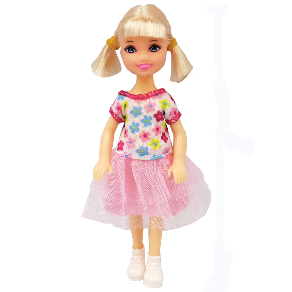 

1 комплект, 5 подвижных шарнирных мини-кукол NK 14 см, милая кукла + обувь + наряд для куклы Келли, аксессуары для девочек, подарок, детская игрушка