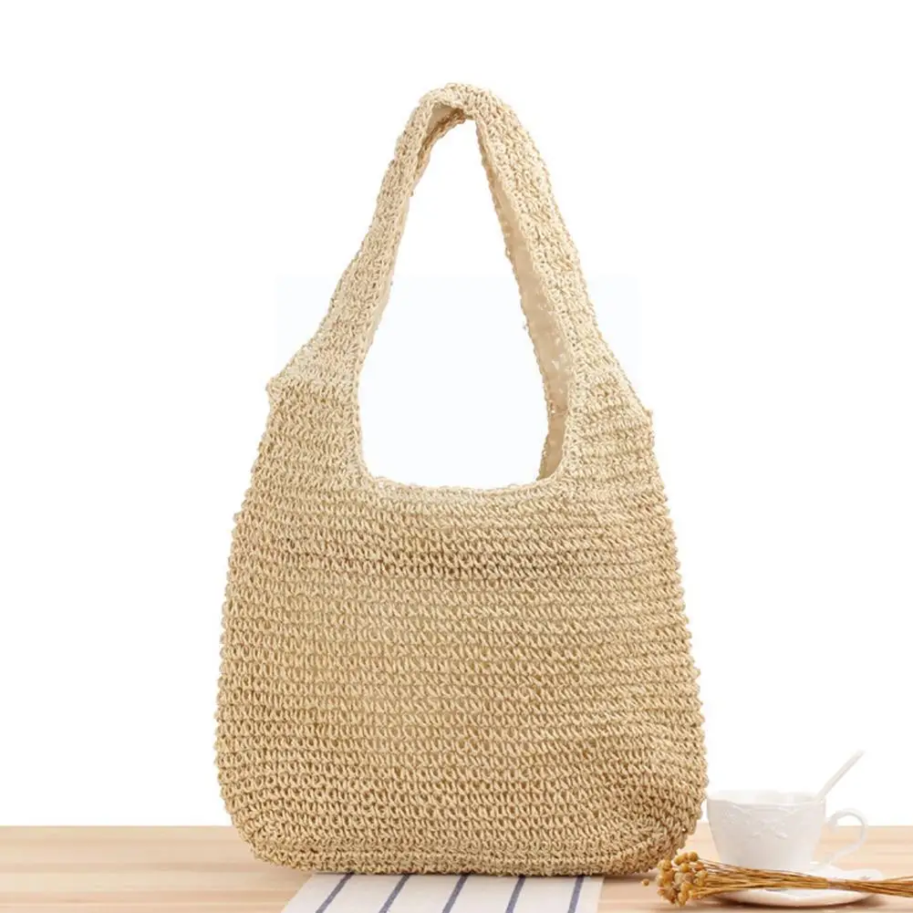 Fashion Women Summer One-shoulder Straw Woven Bag Beach Hand-woven All-match Bag Bag Series Leisure Mori Beach Large-capaci S2V0
Fashion Women Summer One-shoulder Straw Woven Bag Beach Hand-woven All-match Bag Bag Series Leisure Mori Beach Large-capaci S2V0
