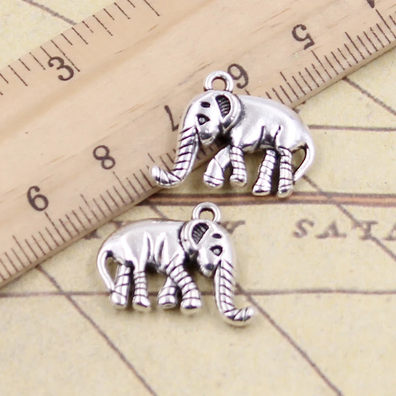 10pcs Charms proboscis elephant 20x16x4mm Tibetan Bronze Silver Color Pendants Antique Jewelry Making DIY Handmade Craft
10pcs Charms proboscis elephant 20x16x4mm Tibetan Bronze Silver Color Pendants Antique Jewelry Making DIY Handmade Craft