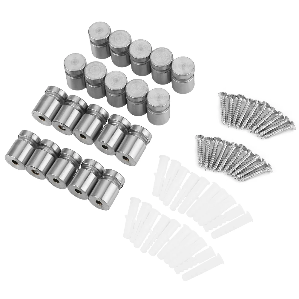 20pcs M16*20mm Stainless Steel SS304 Glass Standoff Advertise Fixing Pin Sign Mounting Hardware
20pcs M16*20mm Stainless Steel SS304 Glass Standoff Advertise Fixing Pin Sign Mounting Hardware