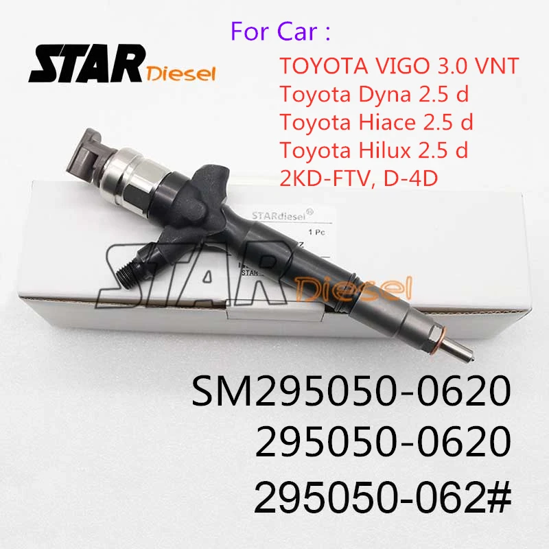 Звезда дизель 295050-062 # Common Rail топливный инжектор 295050-0620 SM295050-0620 для TOYOTA VIGO Dyna Hiace Hilux
Звезда дизель 295050-062 # Common Rail топливный инжектор 295050-0620 SM295050-0620 для TOYOTA VIGO Dyna Hiace Hilux