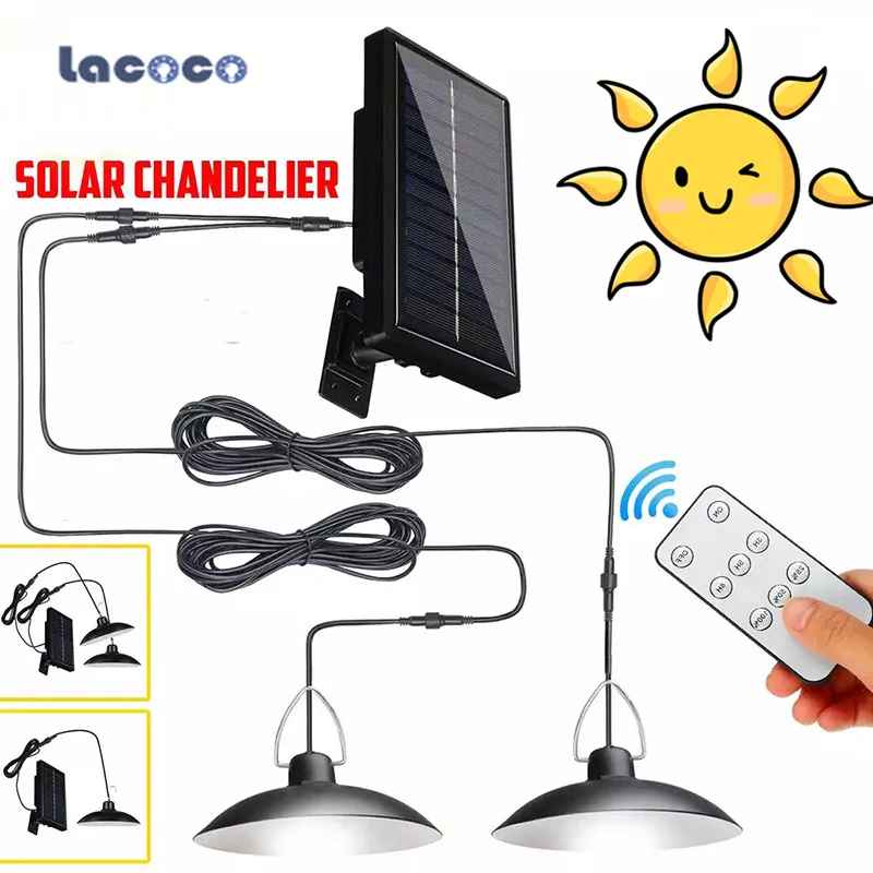 Double Head Solar Pendant Light Outdoor Indoor Solar Lamp With 3m Line Warm White/White Lighting For Camping Garden Yard Remote
Double Head Solar Pendant Light Outdoor Indoor Solar Lamp With 3m Line Warm White/White Lighting For Camping Garden Yard Remote