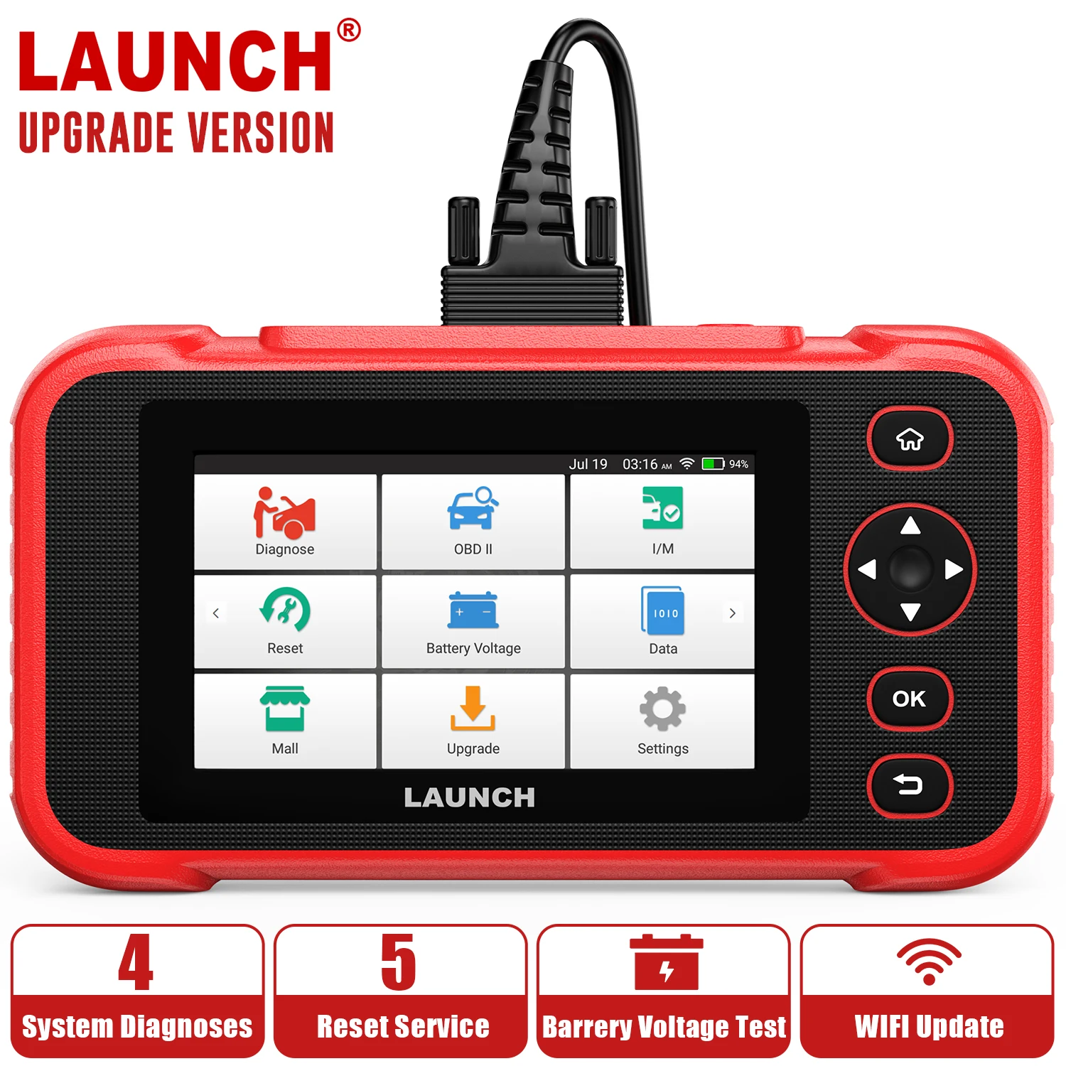 LAUNCH CRP129i Автомобильный сканер OBD2 Инструменты для сброса масла EPB SAS TPMS SRS подушка безопасности ABS Профессиональный диагностический инструмен...
LAUNCH CRP129i Автомобильный сканер OBD2 Инструменты для сброса масла EPB SAS TPMS SRS подушка безопасности ABS Профессиональный диагностический инструмен...