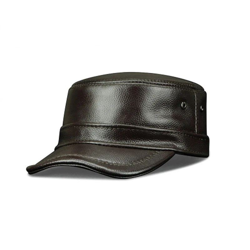 Men Genuine Leather Solid Color Men Army Cap Military Adjustable Flat Cap Classical Style Real Cowhide Baseball Caps Casual Hat
Men Genuine Leather Solid Color Men Army Cap Military Adjustable Flat Cap Classical Style Real Cowhide Baseball Caps Casual Hat