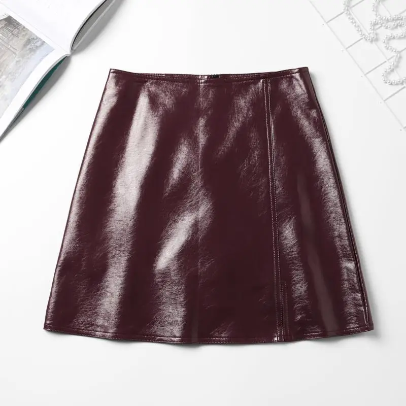 Bella philosophy 2020 spring Korean High Waist Slim Hip Jupe Femme Solid Zipper A Line Leather Skirt Fashion Wild Mini skirts
Bella philosophy 2020 spring Korean High Waist Slim Hip Jupe Femme Solid Zipper A Line Leather Skirt Fashion Wild Mini skirts