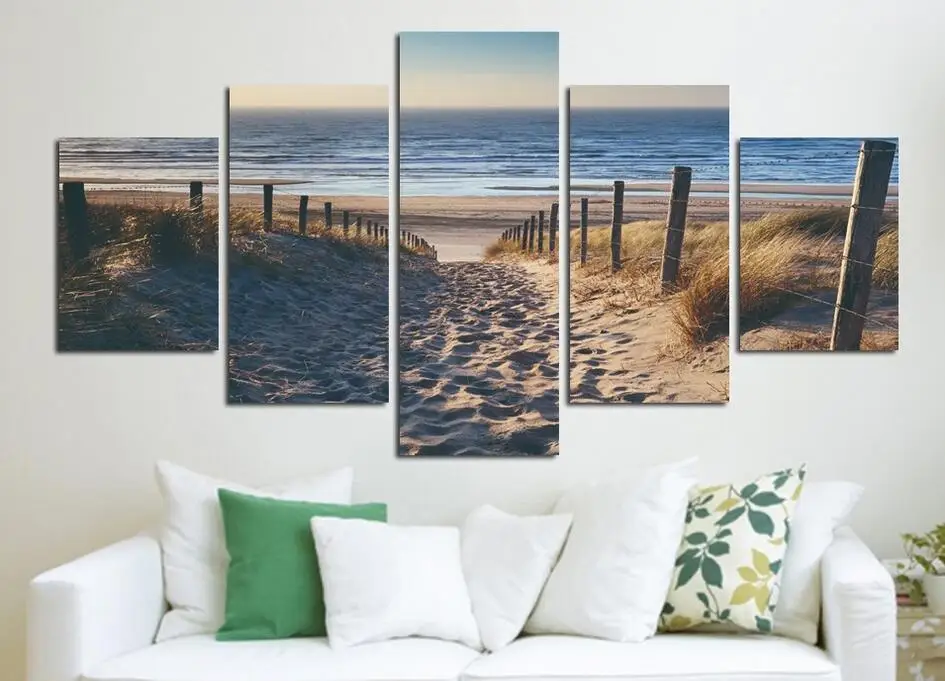 Hd Современная Художественная живопись и печать, Пляжная художественная Настенная картина, домашнее украшение, Фреска для гостиной, модульный комплект из пяти предметов без рамки
Hd Современная Художественная живопись и печать, Пляжная художественная Настенная картина, домашнее украшение, Фреска для гостиной, модульный комплект из пяти предметов без рамки