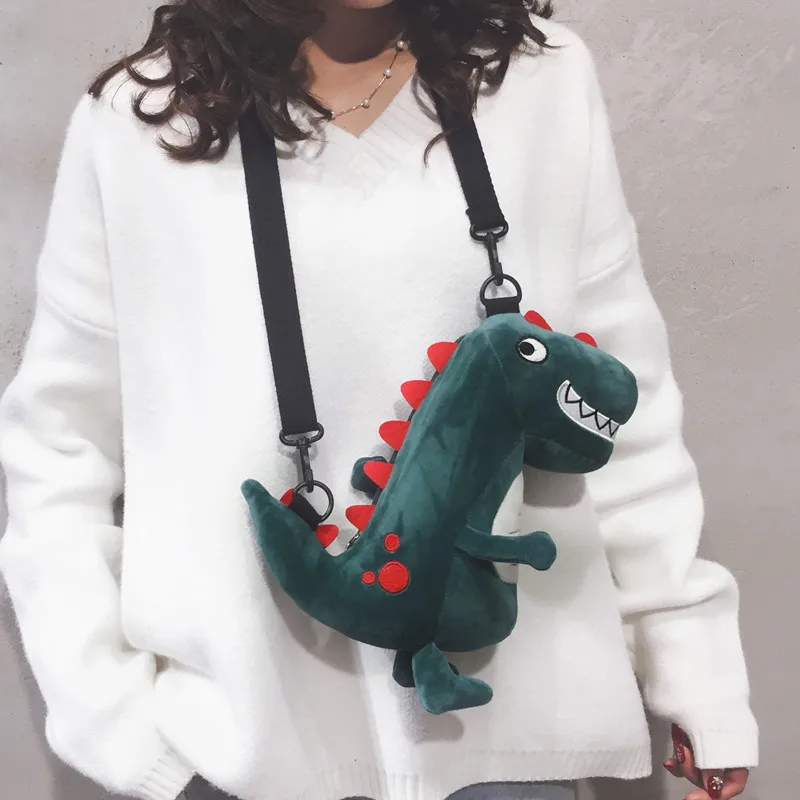Cute Cartoon 3D Dinosaur Modelling Women's Shoulder Bags for 2021 New Fashion Personality Cute Doll Messenger Bag Crossbody Bag
Cute Cartoon 3D Dinosaur Modelling Women's Shoulder Bags for 2021 New Fashion Personality Cute Doll Messenger Bag Crossbody Bag
