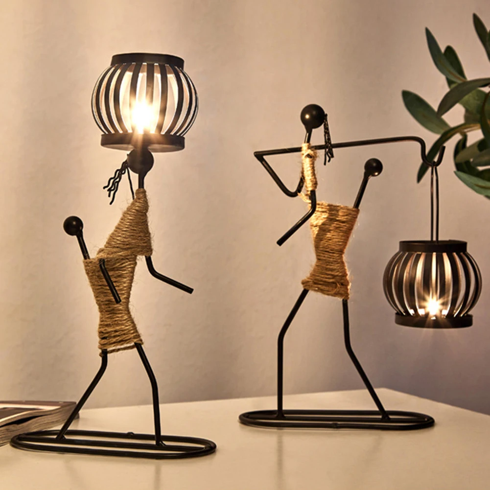 Vintage Nordic Style Metallic Candle Holder Abstract Sculpture Handmade Figurines Crafts Candlestick Home Decoration Art Gift
Vintage Nordic Style Metallic Candle Holder Abstract Sculpture Handmade Figurines Crafts Candlestick Home Decoration Art Gift