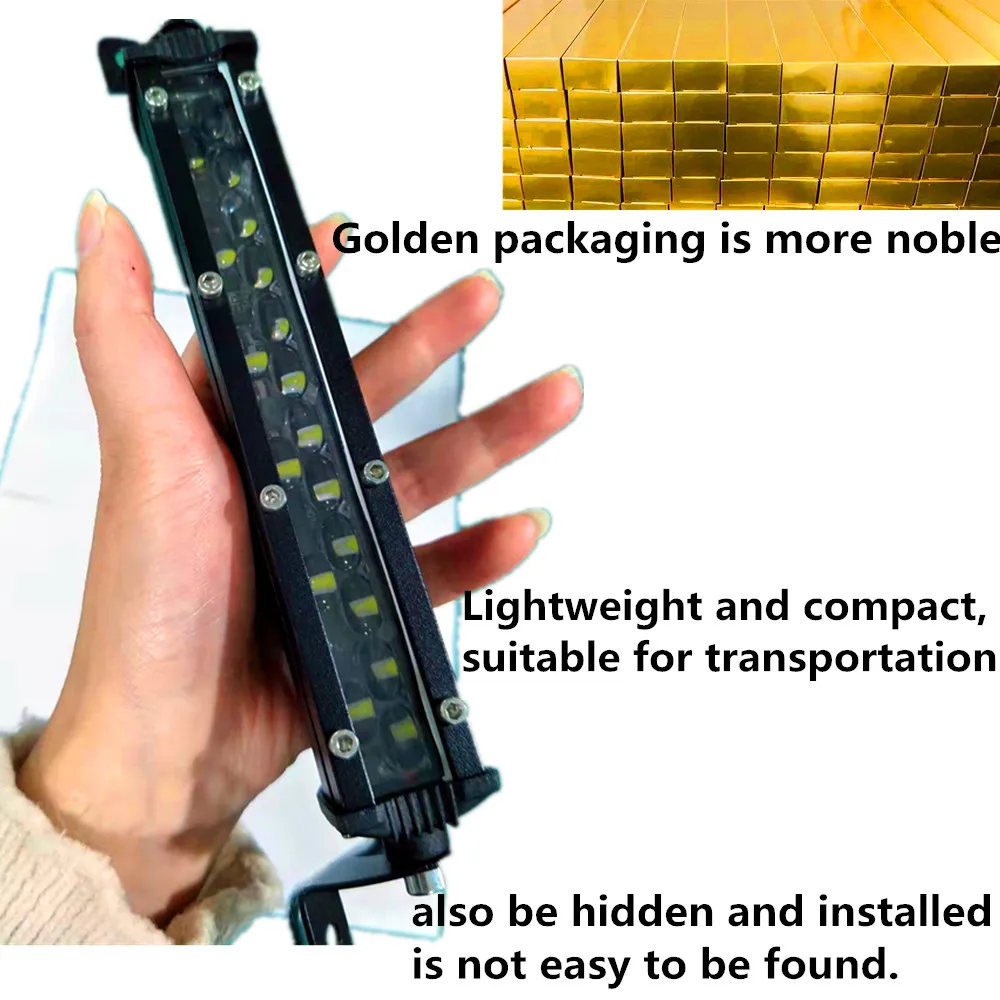 2PCS 7 Inch 18W 7D Super Slim LED Light Bar 36W 54W 72W 126W Spotlight For Car Offroad Driving Lights 4x4 SUV 12V 24V Fog Lamp
2PCS 7 Inch 18W 7D Super Slim LED Light Bar 36W 54W 72W 126W Spotlight For Car Offroad Driving Lights 4x4 SUV 12V 24V Fog Lamp