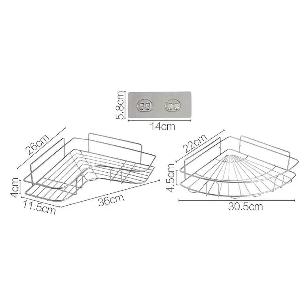 1pc Stainless Steel Bathroom Storage Shelf Wall Rack Corner Shower Caddy Cosmetic Shampoo Holder Drain Rack Bathroom Organizer 
1pc Stainless Steel Bathroom Storage Shelf Wall Rack Corner Shower Caddy Cosmetic Shampoo Holder Drain Rack Bathroom Organizer