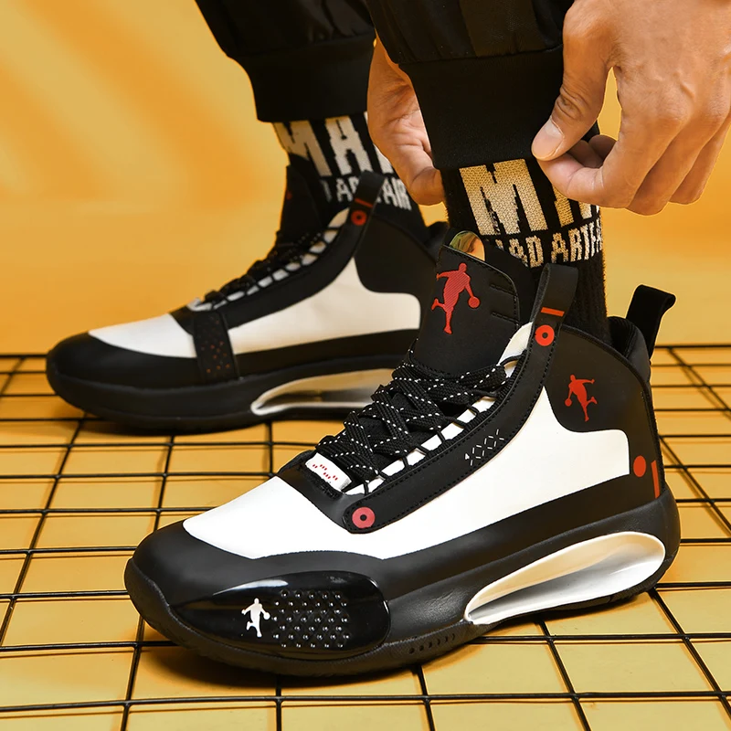 Spring 2021 Mens Basketball Shoes Non-Slip Boys Sport Shoes High Top Sneakers For Man Brand Designer Mens Basketball Sneakers
Spring 2021 Mens Basketball Shoes Non-Slip Boys Sport Shoes High Top Sneakers For Man Brand Designer Mens Basketball Sneakers