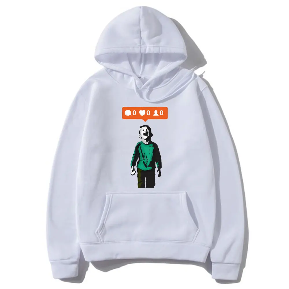 Banksy Graffiti No Likes Kid Crying and Social Media Hoodie Men Women Fashion Creativity Hoodies Funny Mens Hooded Sweatshirts 
Banksy Graffiti No Likes Kid Crying and Social Media Hoodie Men Women Fashion Creativity Hoodies Funny Mens Hooded Sweatshirts