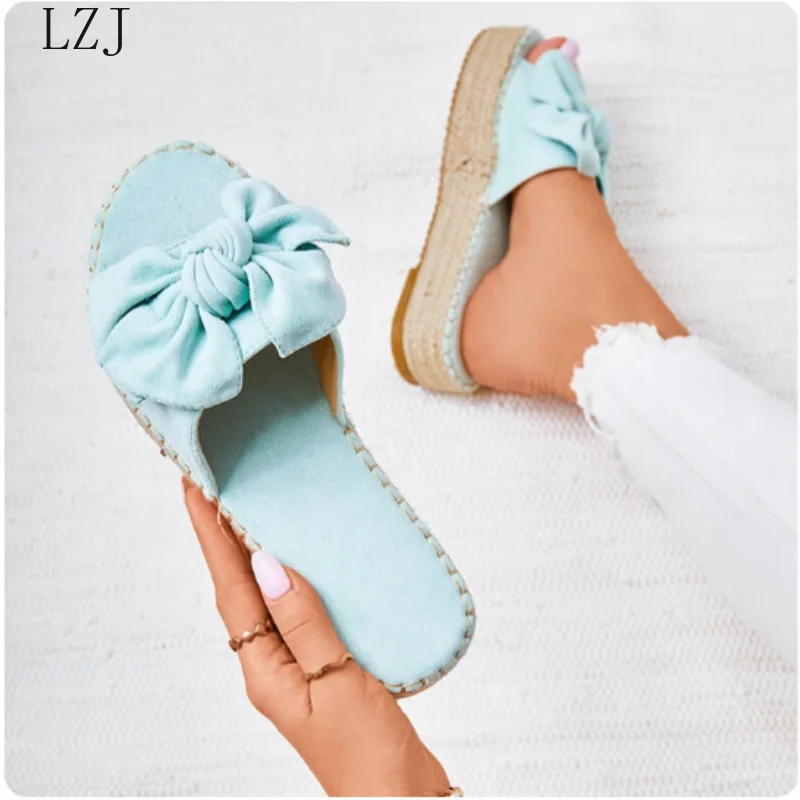 Women Bowknot Slippers 2020 Summer Casual Beach Muffin Slip on Platform Ladies Sandals Dress Party Peep Toe Female Sandals
Women Bowknot Slippers 2020 Summer Casual Beach Muffin Slip on Platform Ladies Sandals Dress Party Peep Toe Female Sandals