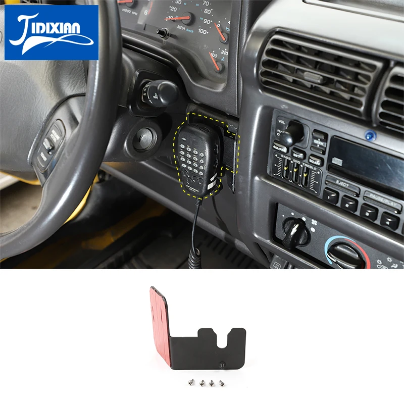 JIDIXIAN Car Bracket for Jeep Wrangler TJ Car Interphone Holder Walkie-Talkie Support Accessories for Jeep Wrangler TJ 1997-2006
JIDIXIAN Car Bracket for Jeep Wrangler TJ Car Interphone Holder Walkie-Talkie Support Accessories for Jeep Wrangler TJ 1997-2006