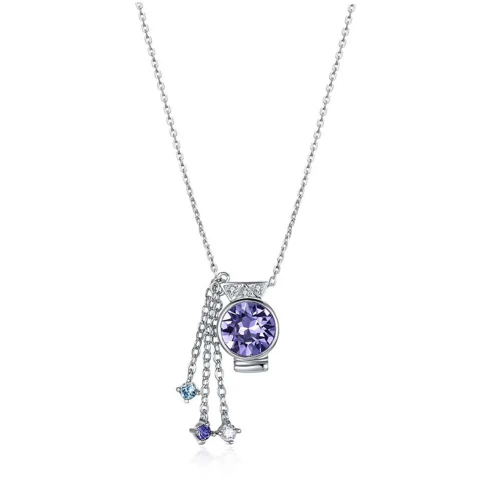 2019 LEKANI Meteor ожерелья для женщин модные Кристаллы от Swarovski Рождественская