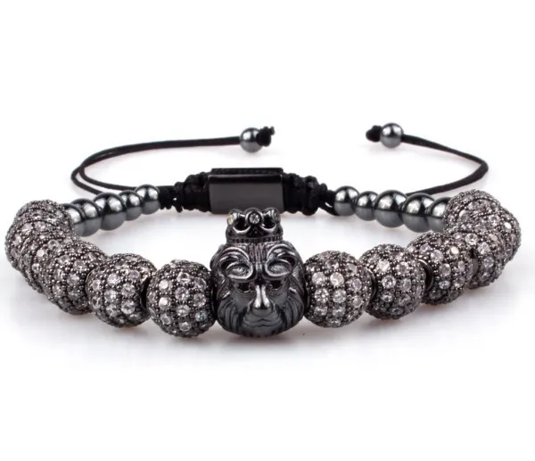 monkey micro pave Copper gold silver metal cz Cubic Zirconia rope adjustable Beads Bracelet Charm Braided Bangles rtg2s 
monkey micro pave Copper gold silver metal cz Cubic Zirconia rope adjustable Beads Bracelet Charm Braided Bangles rtg2s