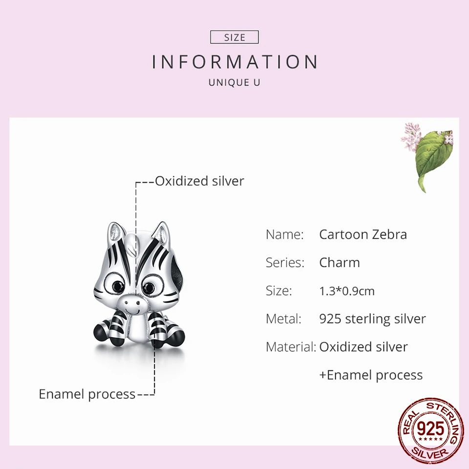 MOWIMO 2020 925 Sterling Silver Cartoon Zebral Cute Animal Charms Fit Original Silver Bracelets Pendant Jewelry Making BNC387 
MOWIMO 2020 925 Sterling Silver Cartoon Zebral Cute Animal Charms Fit Original Silver Bracelets Pendant Jewelry Making BNC387