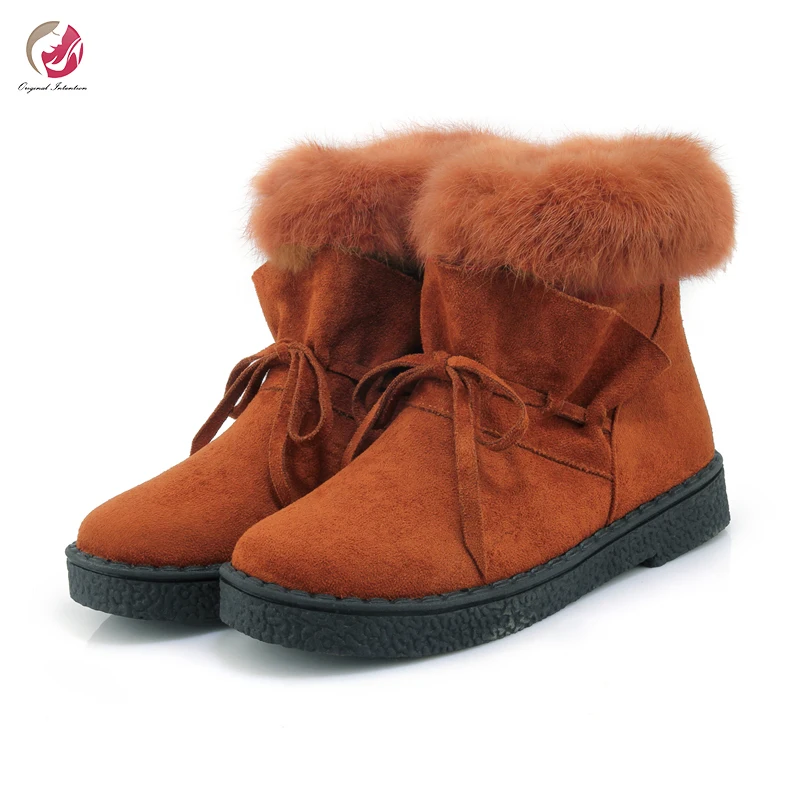 Original Intention Stylish Winter Boots Woman Warm Flats Fur Ankle Boots Snow Boots Round Toe High Quality Soft Shoes Woman 
Original Intention Stylish Winter Boots Woman Warm Flats Fur Ankle Boots Snow Boots Round Toe High Quality Soft Shoes Woman