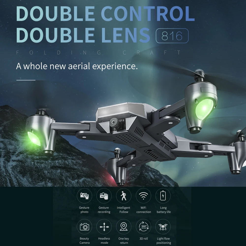 XS816 Quadcopter Profesional Optical Flow Selfie RC Drone With 50 Times Zoom WiFi FPV 4K /1080P Dual Camera Dron VS SG106 M70
XS816 Quadcopter Profesional Optical Flow Selfie RC Drone With 50 Times Zoom WiFi FPV 4K /1080P Dual Camera Dron VS SG106 M70