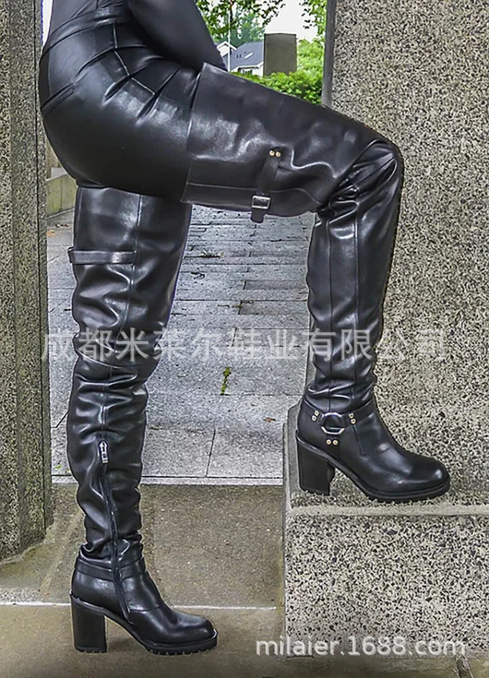 The New Millaire Autumn/winter 2021 Black Thigh-high Women's Fashion Over-the-knee Boot Round Toe Fashion Boot
The New Millaire Autumn/winter 2021 Black Thigh-high Women's Fashion Over-the-knee Boot Round Toe Fashion Boot