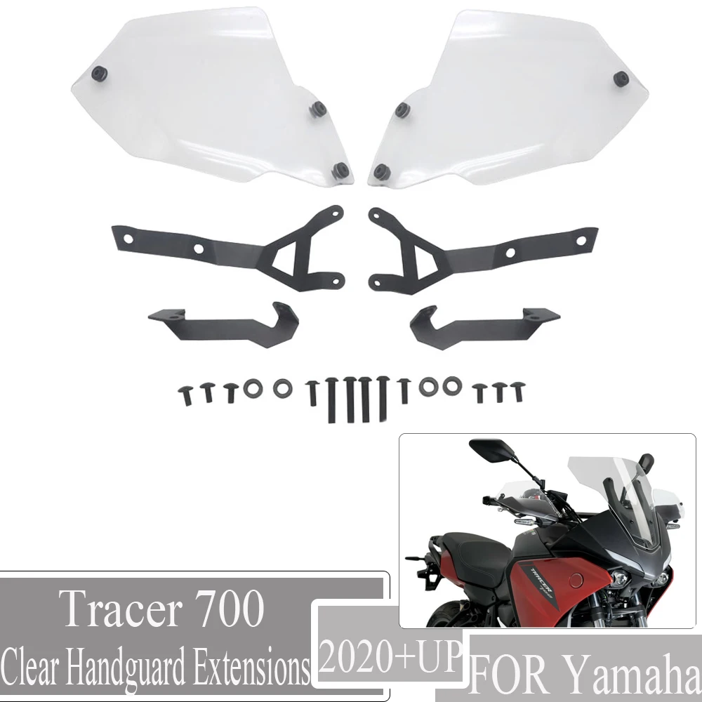 

New Motorcycle Clear Handguard Extensions FOR Yamaha MT-07 Tracer 700 GT TRACER 7 GT 2020 2021