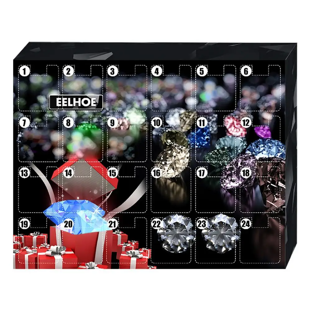 DIY Jewelry Valentine's Day Countdown Calendar 24 Days Colorful Round Treasure Gemstones Girls Advent Calendar Colored Diamond
DIY Jewelry Valentine's Day Countdown Calendar 24 Days Colorful Round Treasure Gemstones Girls Advent Calendar Colored Diamond