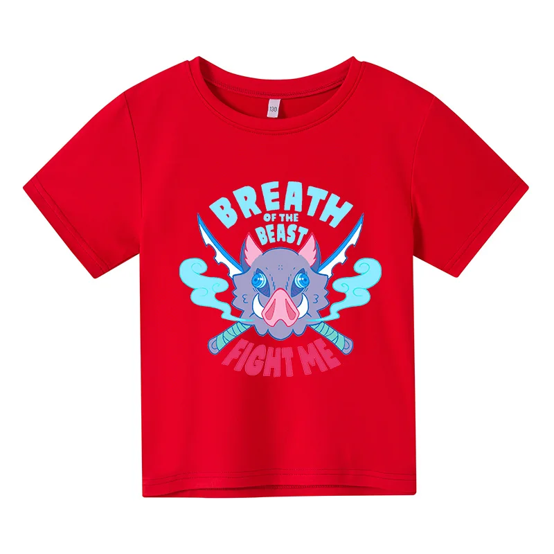 Demon Slayer Anime T-Shirts with print, summer short sleeve and pure cotton Tops for girls and boys, Children's Clothing
Demon Slayer Anime T-Shirts with print, summer short sleeve and pure cotton Tops for girls and boys, Children's Clothing