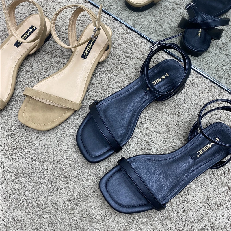 Gladiator Sandals Women Ankle Buckle Strap Retro Summer Square Toe Ladies Roman Flat Shoes Casual Vacation Outside Wear Handmade 
Gladiator Sandals Women Ankle Buckle Strap Retro Summer Square Toe Ladies Roman Flat Shoes Casual Vacation Outside Wear Handmade