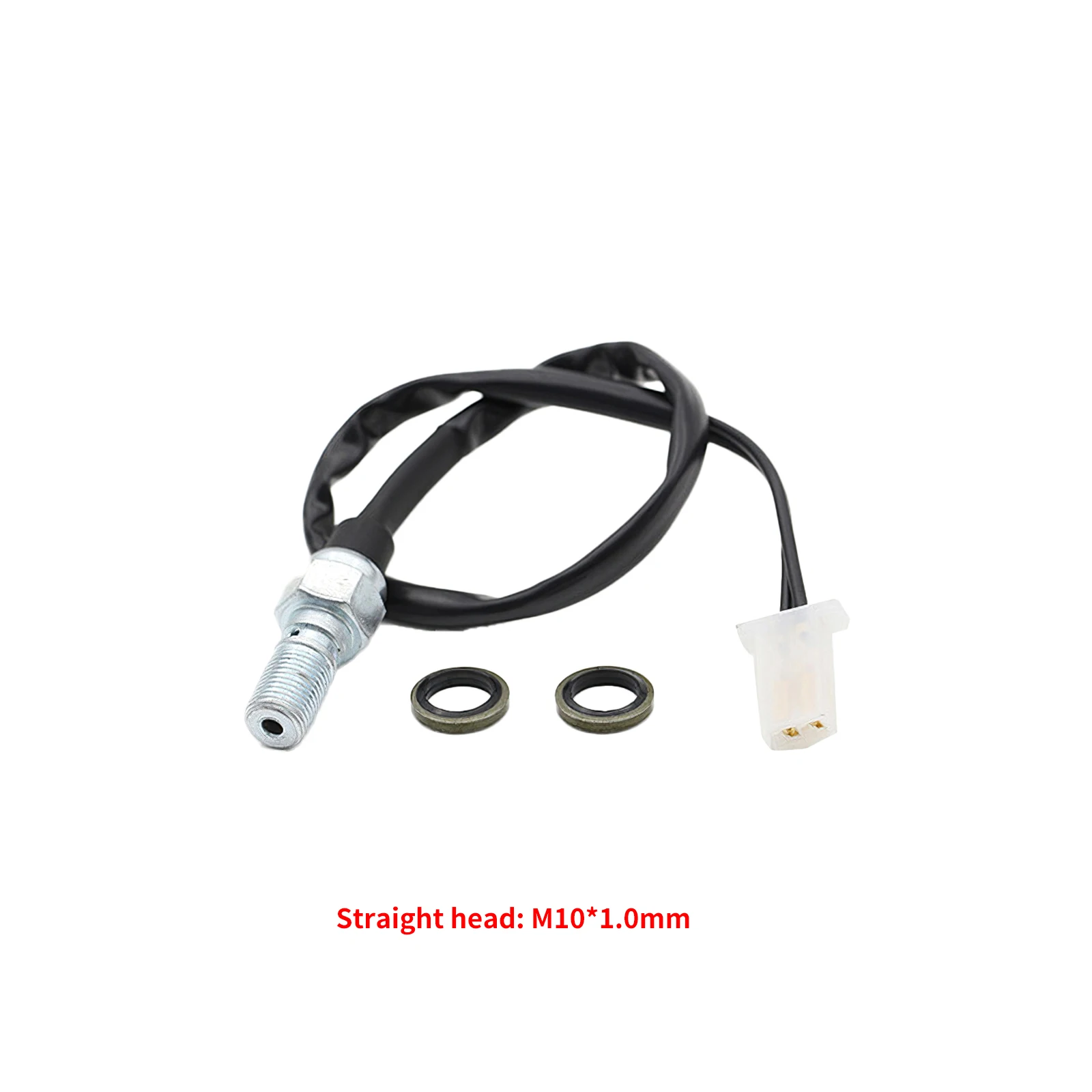 Straight Brake Hydraulic Switch M10 1mm Universal Aluminum Alloy Rubber Hollow Bolt Pressure Light Switch For Motor Scooter ATV
Straight Brake Hydraulic Switch M10 1mm Universal Aluminum Alloy Rubber Hollow Bolt Pressure Light Switch For Motor Scooter ATV